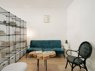 Área de descanso do coworking Modular en Santiago de Compostela